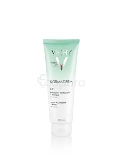 VICHY NORMADERM 3 EN 1 EXFOLIANT + NETTOYANT + MASQUE 125ML