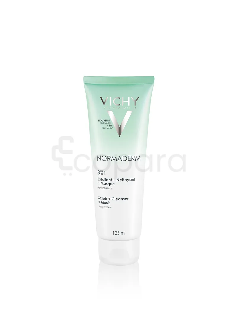 VICHY NORMADERM 3 EN 1 EXFOLIANT + NETTOYANT + MASQUE 125ML