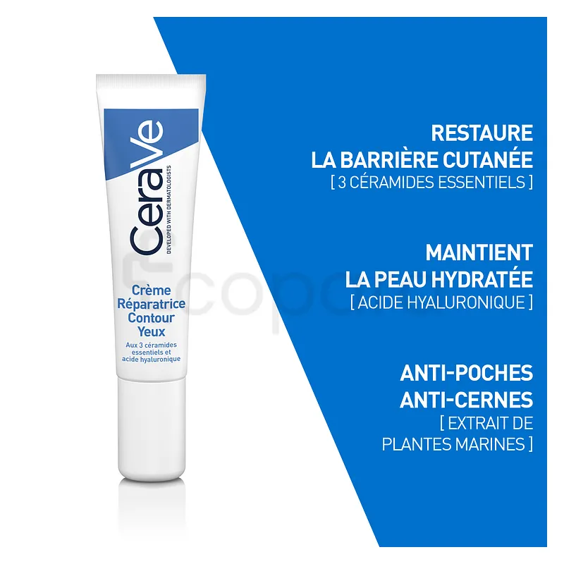 CERAVE CREME YEUX ANTI-CERNES ET ANTI-POCHES 14ML