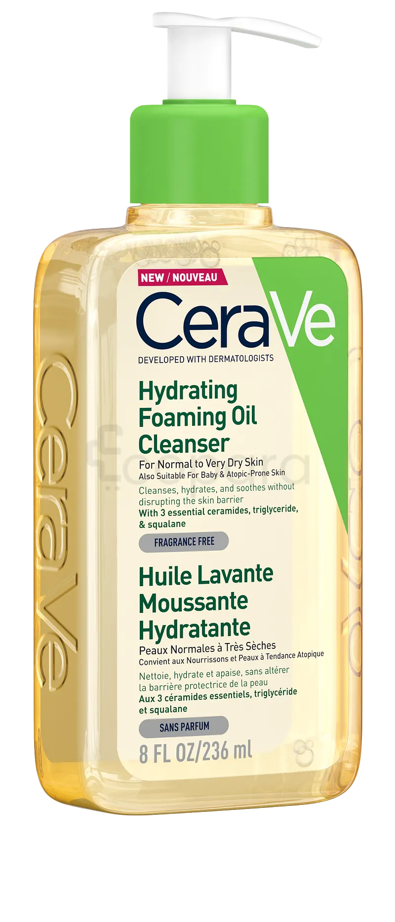 CERAVE HUILE LAVANTE MOUSSANTE HYDRATANTE OIL CLEANSER 236ML