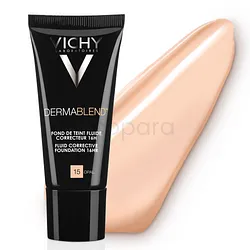 VICHY DERMABLEND FOND DE TEINT FLUIDE CORRECTEUR 16H NUMERO 15 OPALE 30ML