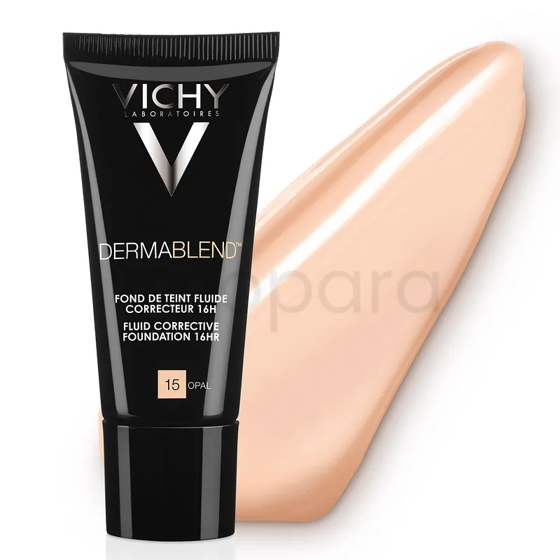 VICHY DERMABLEND FOND DE TEINT FLUIDE CORRECTEUR 16H NUMERO 15 OPALE 30ML