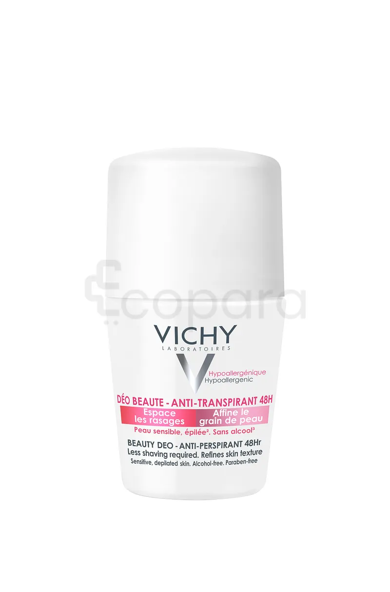 VICHY DEODORANT ANTI-TRANSPIRANT 48H ECLAIRCISSANT PEAU SENSIBLE EPILEE ROLL-ON 50ML