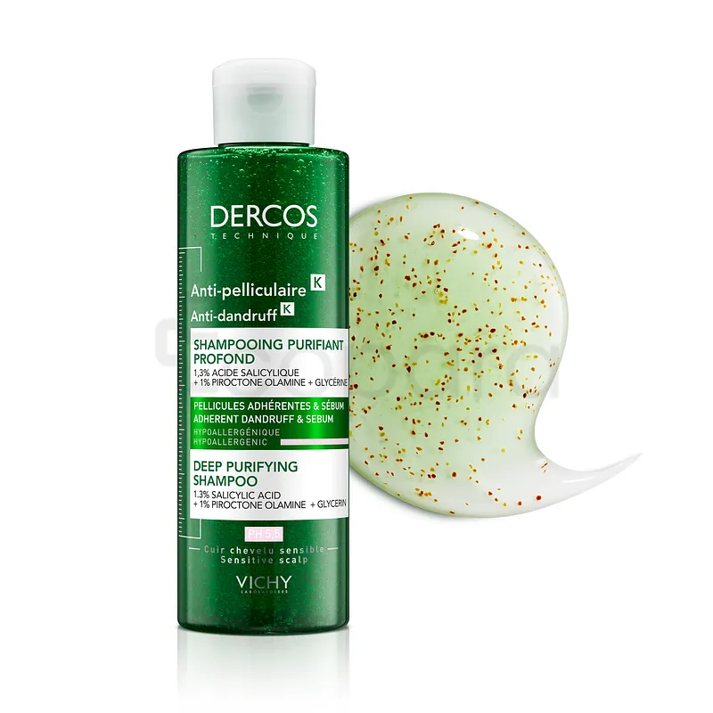 VICHY DERCOS ANTI-PELLICULAIRE K SHAMPOOING PURIFIANT PROFOND PH5.5 250ML