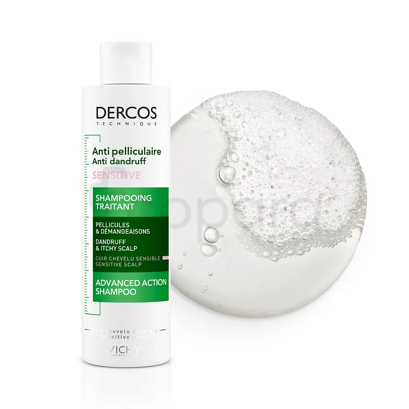 VICHY DERCOS ANTI-PELLICULAIRE SENSITIVE SHAMPOOING TRAITANT 200ML