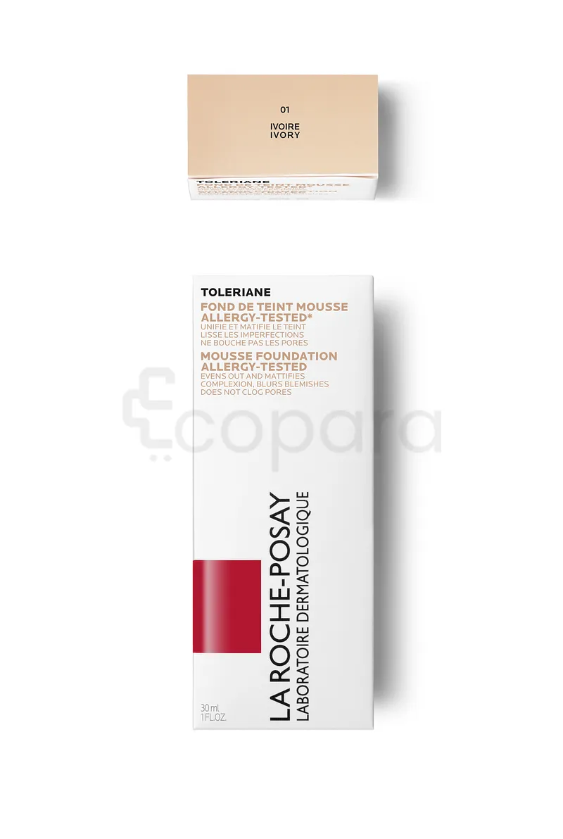 LA ROCHE POSAY TOLERIANE TEINT MOUSSE MATIFIANTE NUMERO 01 IVOIRE 30ML