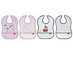 NUBY LOT DE 2 BAVOIRS IMPERMEABLES AVEC POCHE +6MOIS REFERENCE 20-NV09001