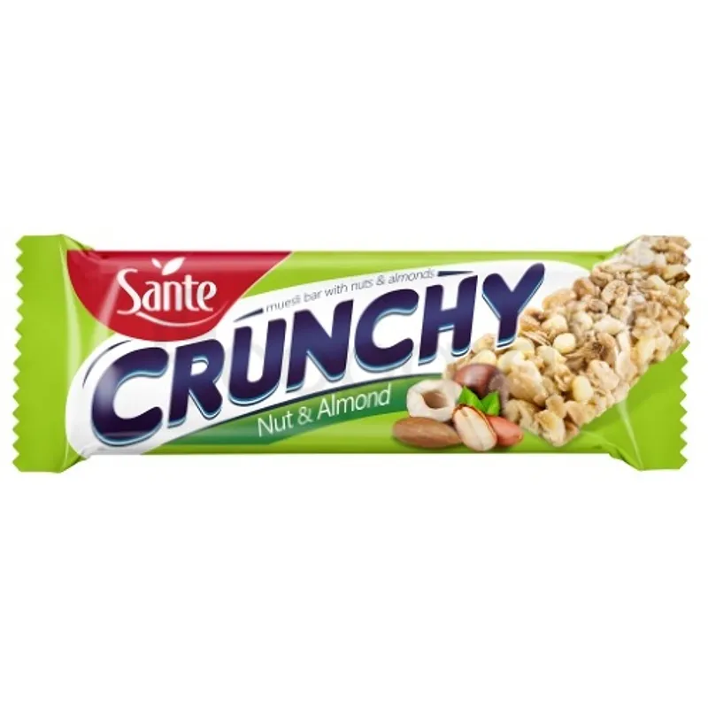 SANTE CRUNCHY MUESLI BAR NUT AND ALMOND 35G