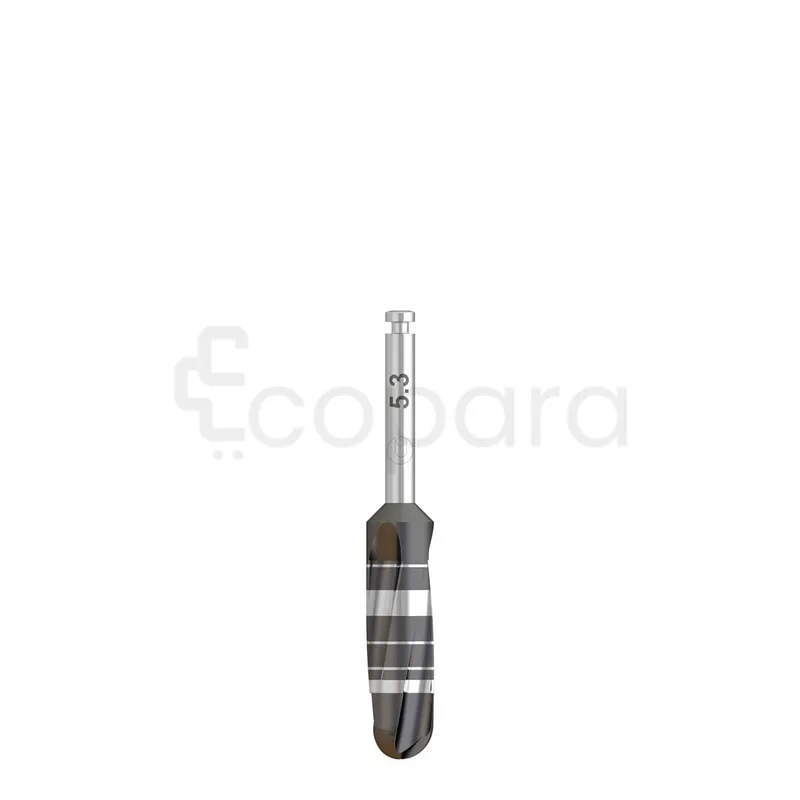 FORET HÉLICOÏDAL 5.3MM ACIER INOXYDABLE INSTRUMENTS DE PROCÉDURE IMPLANTAIRE REF 103.169