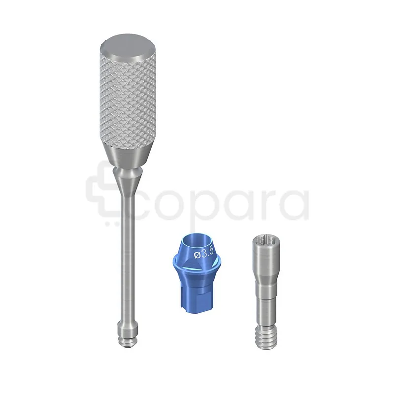 NC DROITE 0° D 3.5MM HG 1.5MM TITANE PARTIES SECONDAIRES VISSÉES REF 022.2745P