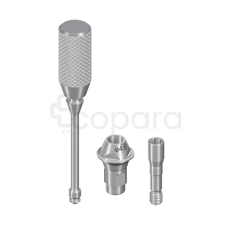 TITANE RC DROIT 0° 4.6MM HG 1MM PARTIES SECONDAIRES VISSÉES REF 022.4745P