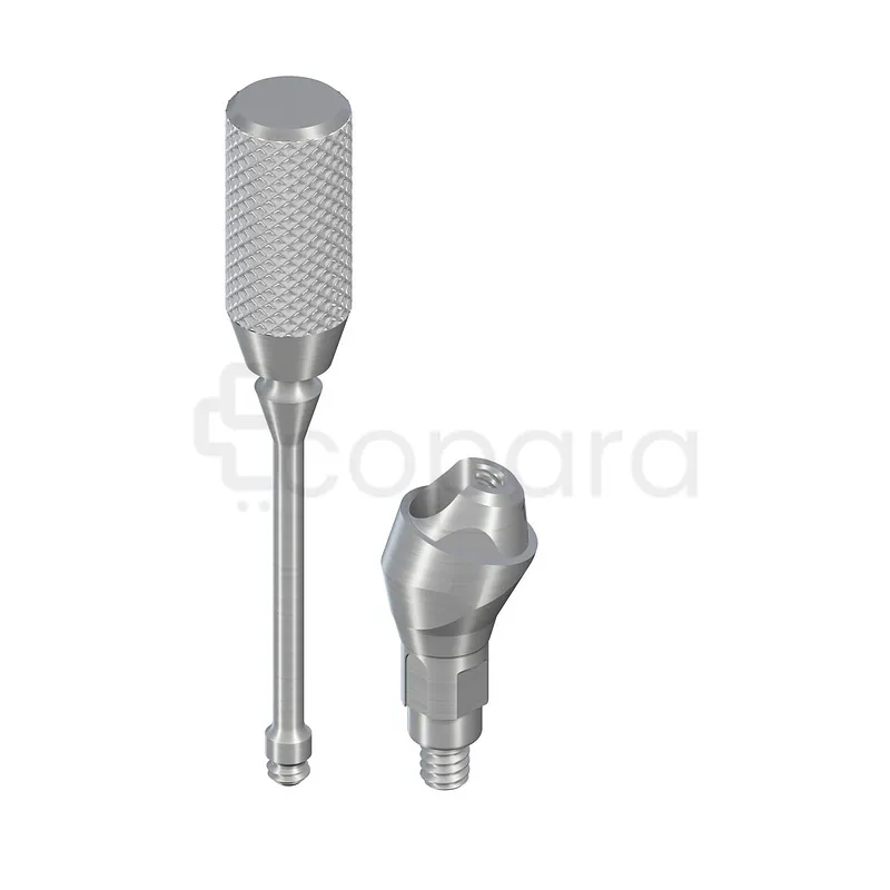 TITANE RC ANGULÉE 17° 4.6MM HG 4MM PARTIES SECONDAIRES VISSÉES REF 022.4752P