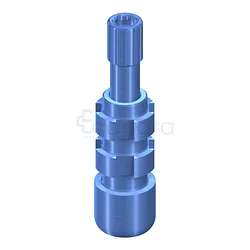 PILIER D‘EMPREINTE PORTE EMPREINTE PERFORÉ PARTIE SECONDAIRE VISSÉE 3.5MM TITANE COMPOSANTS DE PRISE D'EMPREINTE TRANSFERT D'EMPREINT RÉF 025.0011