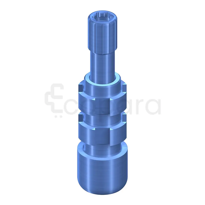 PILIER D‘EMPREINTE PORTE EMPREINTE PERFORÉ PARTIE SECONDAIRE VISSÉE 3.5MM TITANE COMPOSANTS DE PRISE D'EMPREINTE TRANSFERT D'EMPREINT RÉF 025.0011