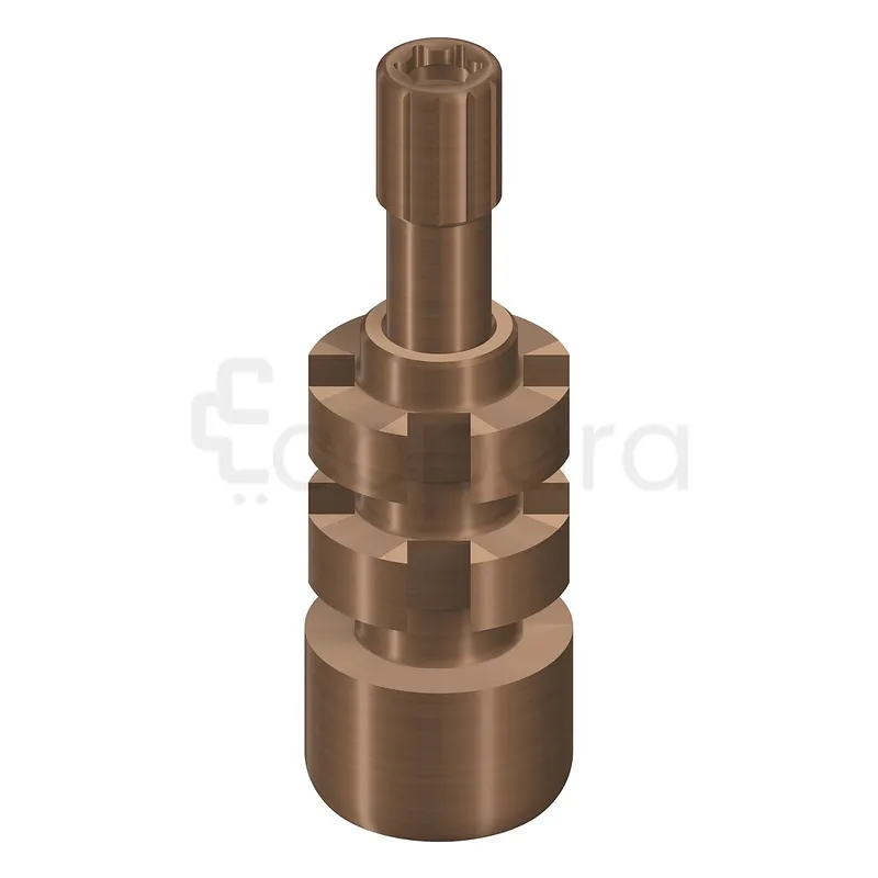 PILIER D‘EMPREINTE PORTE EMPREINTE PERFORÉ PARTIE SECONDAIRE VISSÉE 4.6MM TITANE COMPOSANTS DE PRISE D'EMPREINTE TRANSFERT D'EMPREINT RÉF 025.0012