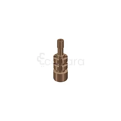 PILIER D‘EMPREINTE PORTE EMPREINTE PERFORÉ PARTIE SECONDAIRE VISSÉE 0° 4.6MM TITANE COMPOSANTS DE PRISE D'EMPREINTE TRANSFERT D'EMPREINT RÉF 025.2244