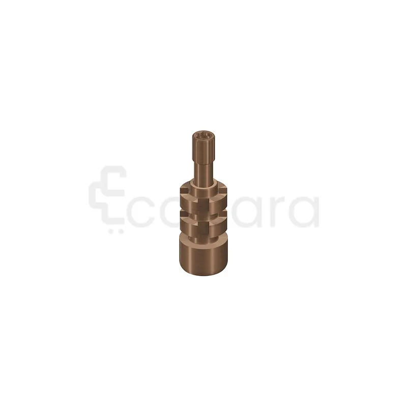 PILIER D‘EMPREINTE PORTE EMPREINTE PERFORÉ PARTIE SECONDAIRE VISSÉE 0° 4.6MM TITANE COMPOSANTS DE PRISE D'EMPREINTE TRANSFERT D'EMPREINT RÉF 025.2244