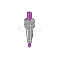 PILIER D‘EMPREINTE RC PORTE EMPREINTE PERFORÉ COURT AVEC VIS DE GUIDAGE L 16.5MM TITANE COMPOSANTS DE PRISE D'EMPREINTE RÉF 025.4202