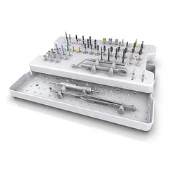 COFFRET POUR KIT CHIRURGICAL POLYMÈRE INSTRUMENTS DE PROCÉDURE IMPLANTAIRE RÉF 110.269