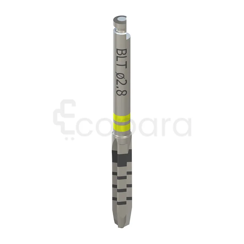 COURT D 2.8MM L 33 MM ACIER INOXYDABLE COLOR CODE  JAUNE FORET BONE LEVEL TAPRED REF 026.2200