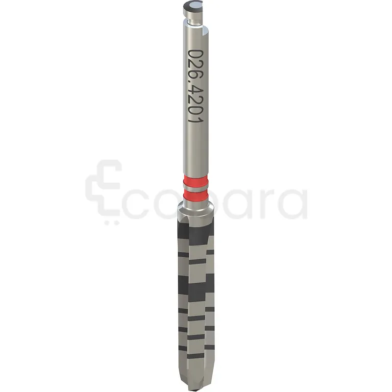 LONG D 3.5MM L 41MM ACIER INOXYDABLE COLOR CODE ROUGE FORET BONE LEVEL TAPRED REF 026.4201