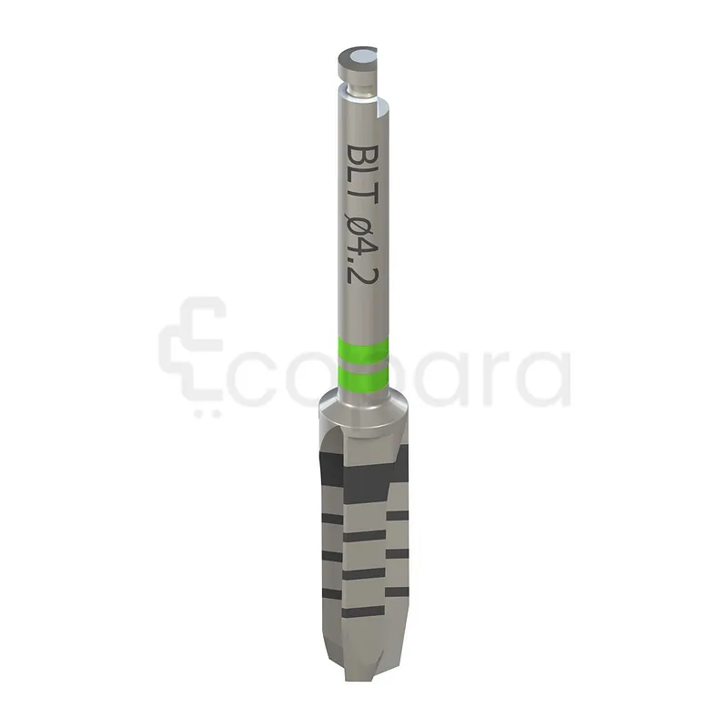 COURT D 4.2MM L 33MM ACIER INOXYDABLE COLOR CODE VERT FORET BONE LEVEL TAPRED REF 026.6200