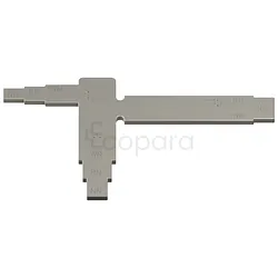 T DE DIAGNOSTIC INSTRUMENT AUXILIAIRE LE DIAGNOSTIC L 65MM L 33MM TITANE PARTIES SECONDAIRES DE PLANIFICATION REF 046.147