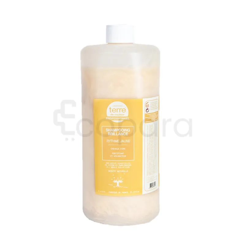 TERRE DE COULEUR SHAMPOOING BRILLANCE RYTHME JAUNE 1L REFERENCE NVSHAMP05L
