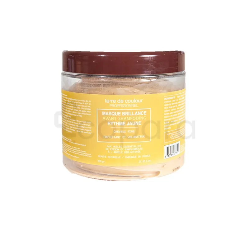 TERRE DE COULEUR MASQUE BRILLANCE RYTHME JAUNE 600ML REFERENCE NVARG805