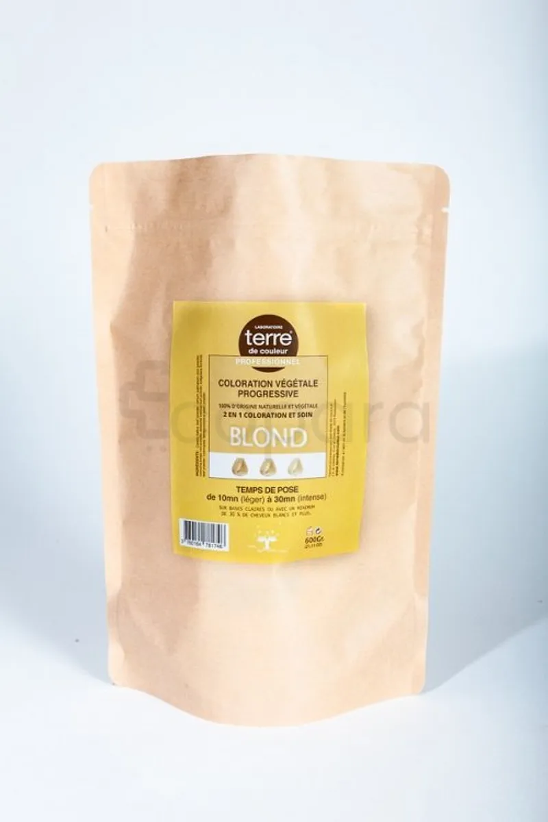 TERRE DE COULEUR COLORATION VEGETALE PROGRESSIVE BLOND 600G REFERENCE 600BLD