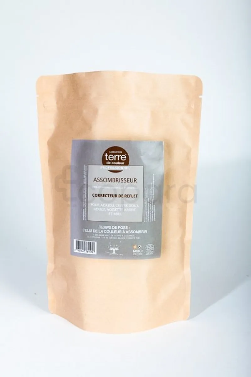 TERRE DE COULEUR COLORATION VEGETALE PROGRESSIVE ASSOMBRISSEUR 600G REFERENCE 600ASSOM