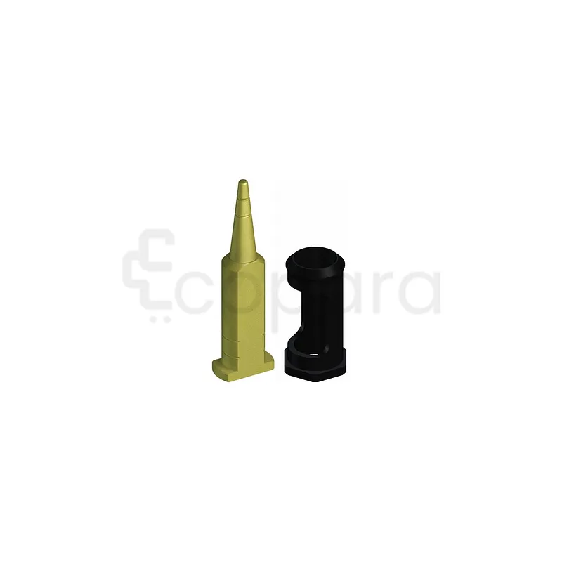 ANALOGUE D‘EPAULEMENT 4 UNITES POUR RN PILIERS PLEINS AVEC TIGE DE SUPPORT LONGUEUR 10MM PPS LAITON REFERENCE 048.117V4