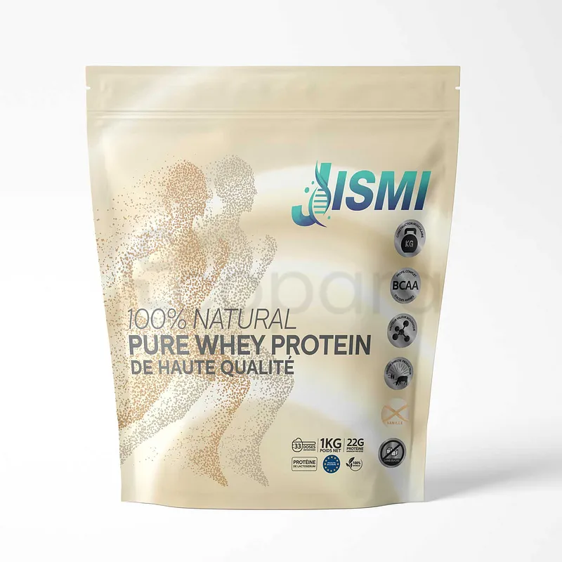 JISMI 100% NATURAL PURE WHEY PROTEIN VANILLE 1KG