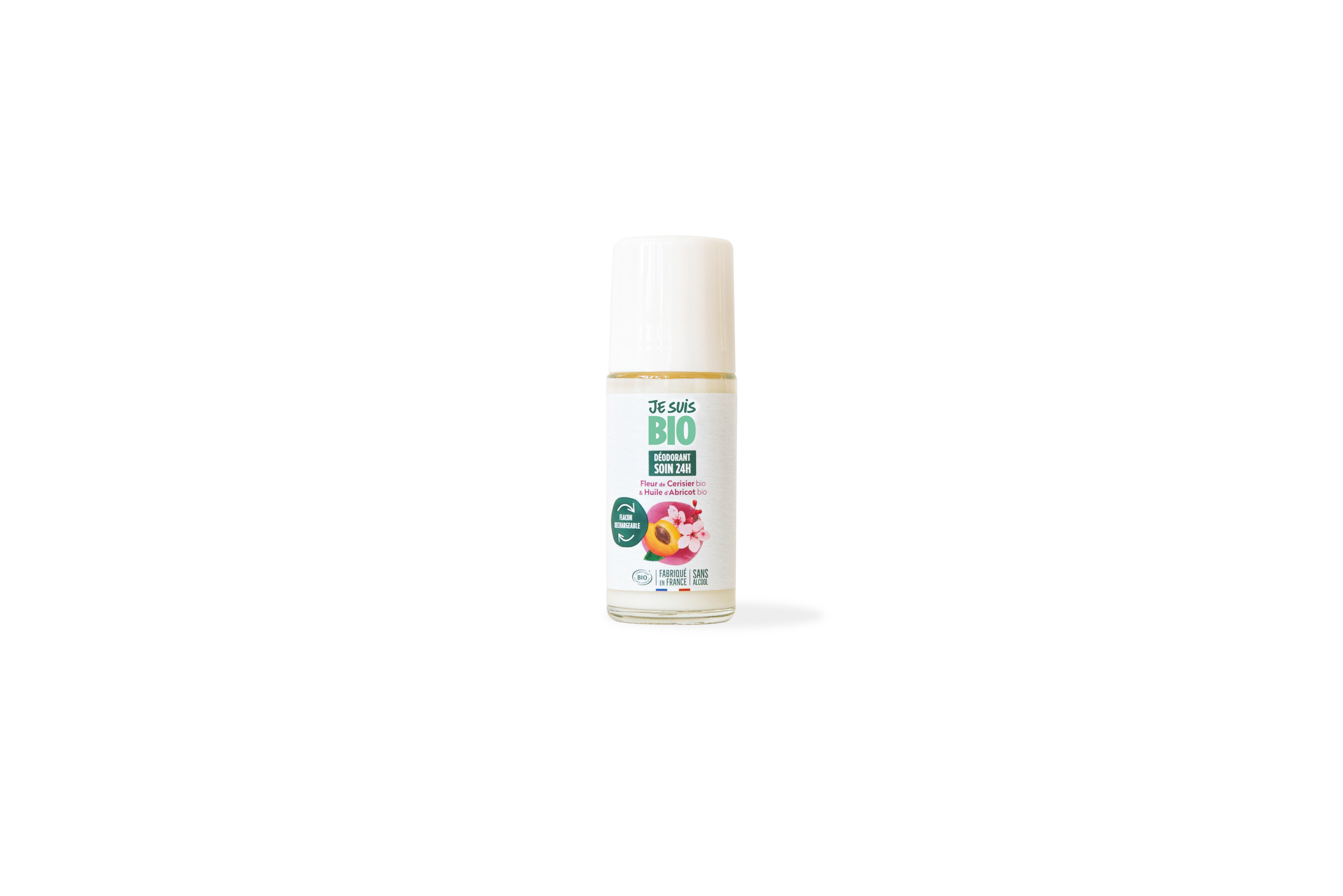 JE SUIS BIO DEODORANT ROLL-ON 24H FLEUR CERISIER ABRICOT 50ML REFERENCE 000042