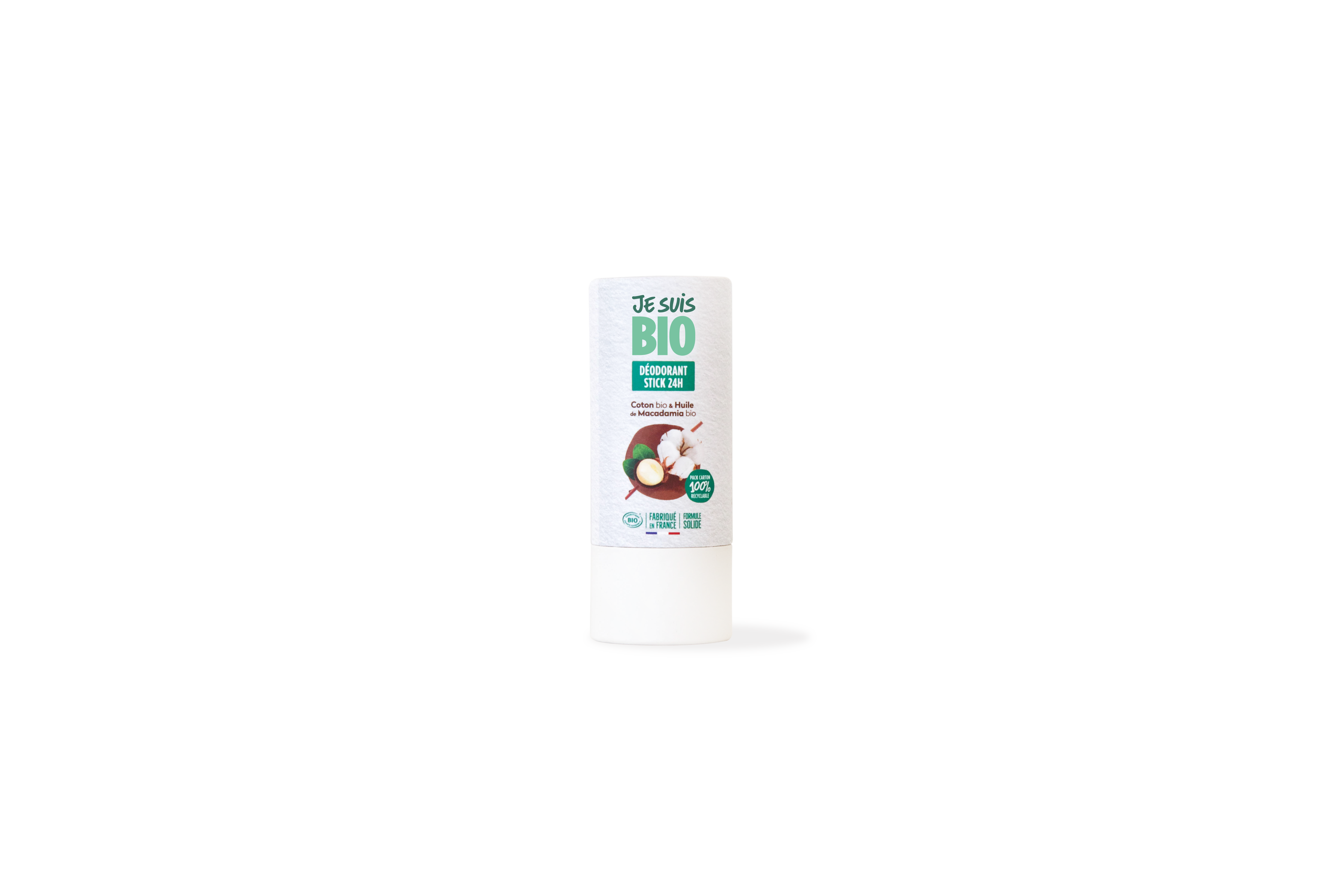 JE SUIS BIO DEODORANT SOLIDE 24H COTON MACADAMIA 50G REFERENCE 000046