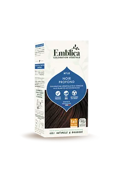 EMBLICA COLORATION VEGETALE 1.0 NOIR PROFOND 100G REFERENCE 000072