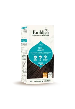 EMBLICA COLORATION VEGETALE 2.1 BRUN GLACE 100G REFERENCE 000077