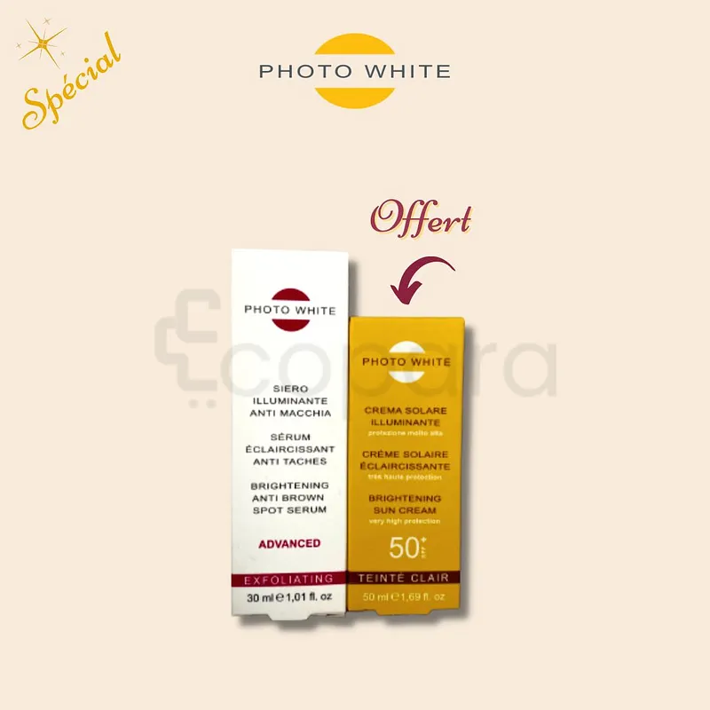 M&D PHOTO WHITE SERUM ADVANCED 30ML + PHOTOWHITE TEINTEE 50ML
