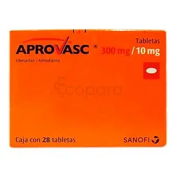 APROVASC 300MG/10MG BOITE DE 28 COMPRIMES