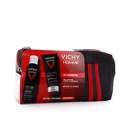 VICHY PACK HOMME PACK GEL DE RASAGE 150ML + GEL DOUCHE 100ML + TROUSSE OFFERTE