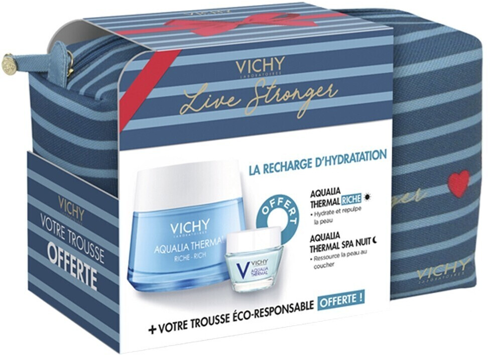 VICHY PACK AQUALIA THERMAL RICHE 30ML + CREME AQUALIA THERMAL POT 15ML + TROUSSE OFFERTE