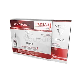 VICHY DERCOS AMINEXIL CLINICAL 5 FEMME SOIN TRAITANT ANTI-CHUTE BOITE DE 21 MONODOSES + SHAMPOOING ENERGISANT 50ML