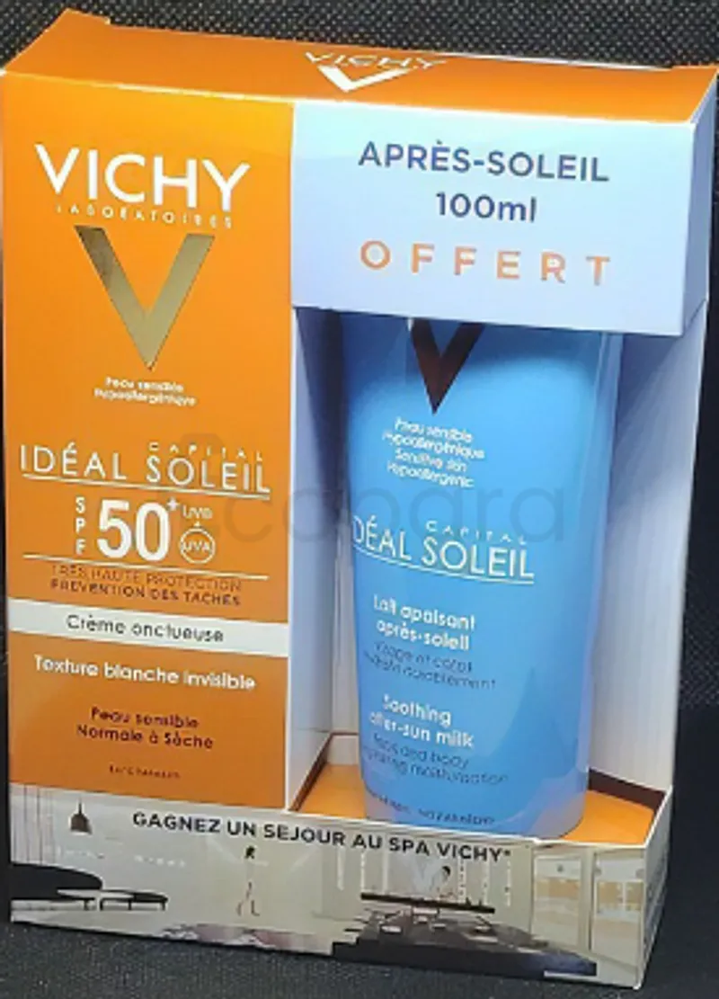 VICHY CAPITAL SOLEIL CREME ONCTUEUSE SPF50 50ML + APRES SOLEIL 100ML OFFERT