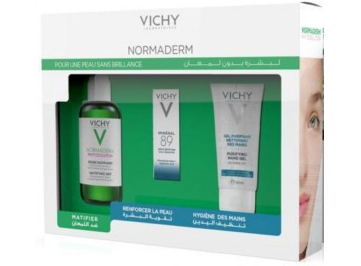 VICHY PACK NORMADERM PHYTOSOLUTION 100ML + MINERAL 89 15ML + GEL HYDROALCOOLIQUE 50ML