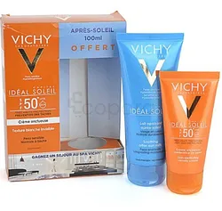VICHY IDEAL SOLEIL CREME ONCTUEUSE 50ML + APRES SOLEIL 100ML OFFERT