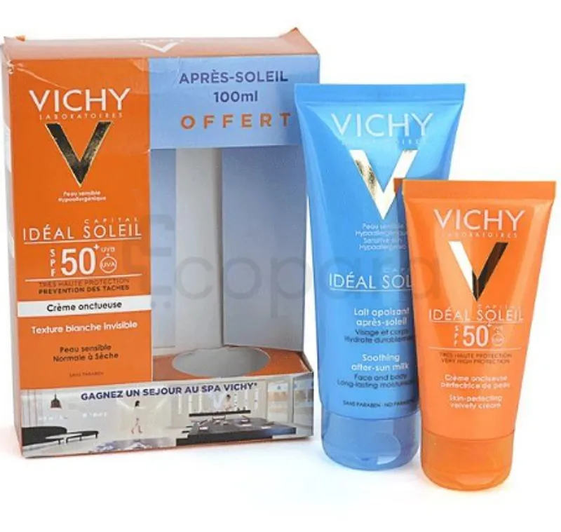 VICHY IDEAL SOLEIL CREME ONCTUEUSE 50ML + APRES SOLEIL 100ML OFFERT