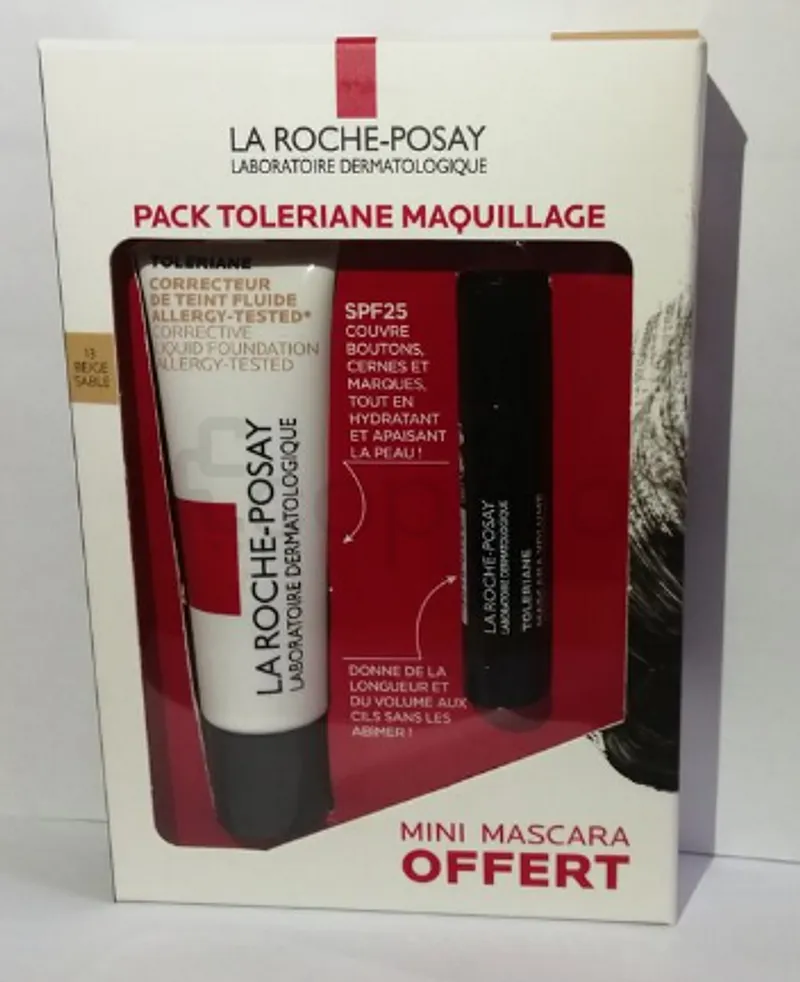 LA ROCHE POSAY TOLERIANE TEINT FLUIDE NUMERO 15 DORE 30ML + MINI MASCARA OFFERT