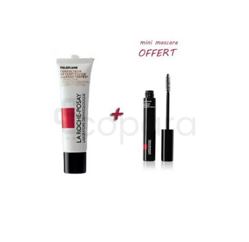 LA ROCHE POSAY TOLERIANE TEINT FLUIDE NUMERO 11 BEIGE CLAIR 30ML + MINI MASCARA OFFERT