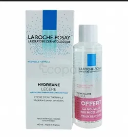 LA ROCHE POSAY HYDREANE PACK CREME LEGERE 40ML + MOUSSE D'EAU MICELLAIRE 50ML OFFERTE