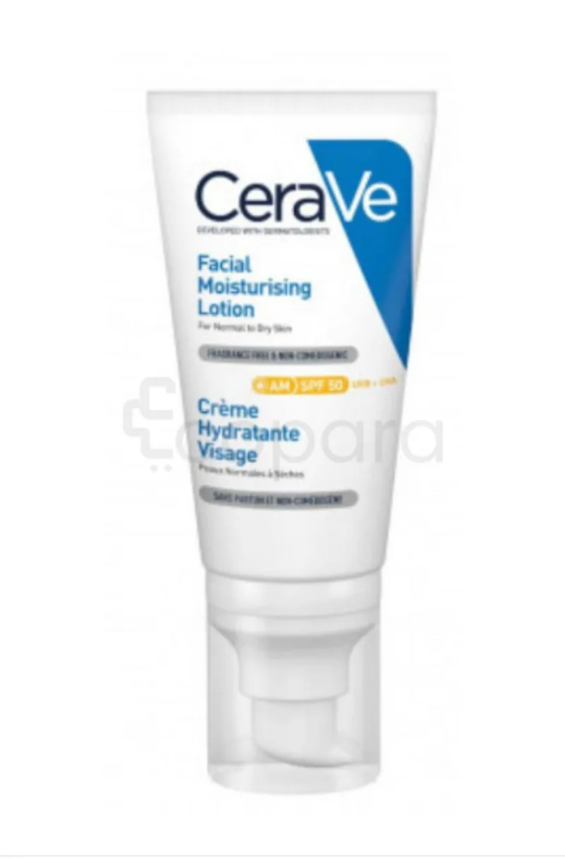 CERAVE CREME HYDRATANTE SPF50 PEAUX NORMALES A SECHES 52ML